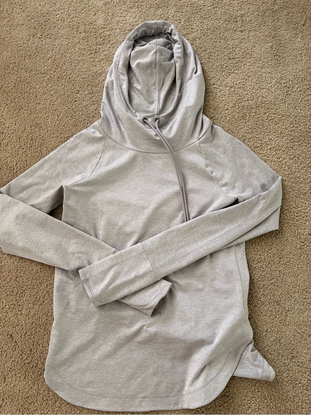 Athleta Light Grey Pullover Hoodie